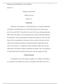 WK10.docx   SOCW 6111  Depression in the Elderly  Walden University  SOCW 6111  Introduction  Depression in older people is a common phenomenon. According to Mohammad and Gholami, late-life depression in the United States affects about 6 million people ab