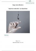 Rapport de stage injections 