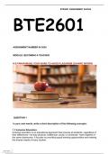 BTE2601 ASSIGNMENT 4 2024