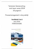 Samenvatting Procesmanagement in de Praktijk, HST 1 tm 6, SNEL lezen versie 2024, druk 2020, Hugo Hendriks Jan Jakobs