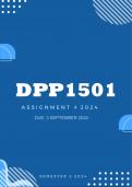 DPP1501 Assignment 4 2024 | Due 3 Sept 2024