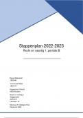 HU stappenplan recht en vaardig 1 leerjaar 2022/2023 - Cijfer 7,9!