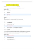 MN 576 MIDTERM EXAM 1 UNIT 5 QUIZ AND ANSWERS WELL SET ATTEMPT  85% SCORE