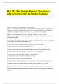 Bio 201 Rio Salado Exam 1 Questions and Answers with complete solution.