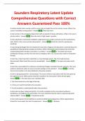 Saunders Question HA Latest Update Comprehensive Questions with Correct Answers Guaranteed Pass 100%