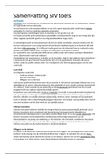 Samenvatting SIV (OWE 9 & 10) volgens toetsmatrijs,  incl. samenvatting verpleegtechnische vaardigheden