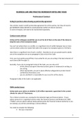 LPC - Business Law and Practice Prep and Workshop Notes (High Distinction Level) - 2022/23