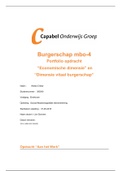 Burgerschap mbo-4 Portfolio-opdracht Economische dim Vitaal Burgerschap