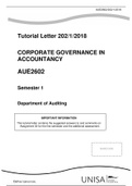 AUE2602_2018_TL_202_1_B(CORPORATE GOVERNANCE IN ACCOUNTANCY)