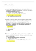 ATI MENTAL HEALTH Exam -2-Verified Correct Answers