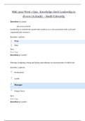 NSG 3012 Week 1 Quiz |NSG3012 Version 1  - NSG 3012 Week 5Quiz |NSG3012 Version 5 _Knowledge check Leadership in diverse {A Grade} – South University ( 100% Reliable and Correct)Knowledge check Leadership in diverse {A Grade} – South University ( 100% Rel