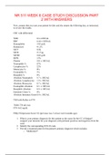 NR 511 WEEK 6 CASE STUDY DISCUSSION PART 2 WITH ANSWERS(Graded A+)