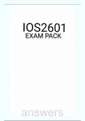 IOS2601 EXAM PACK