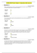 NURS 6501 Week 3 Quiz 2 - Question with Answers LATEST UPDATE 2021.