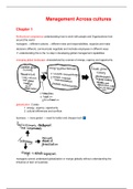 Summary Management across Cultures, chapter 1 till 11