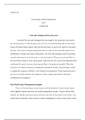 CPMGT302 Week5 Team3 Procurement and Risk Management  1 .docx  CPMGT302  Procurement and Risk Management  Team 3  CPMGT302  Tools and Techniques that have been used      Several of the tools and techniques that were taught in this course have been used in