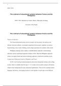 Contrast of educational systems between Philippines and France.docx  EDUC 5010  The contrast of educational systems between France and the Philippines  EDUC 5010: Education in Context: History, Philosophy Sociology  University of the People  The contrast 