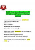 EVOC Final Exam Questions with 100% Correct Answers | Verified | Updated