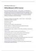 HIPAA Question and answers 100% correct 