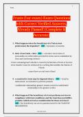 Trusts (bar exam) Exam Questions with Correct Verified Answers, Already Passed! (Complete & Accurate)