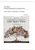 Test Bank for Human Development A Life-Span View 9th Edition ( Robert V. Kail,2024) Latest Edition || All Chapters