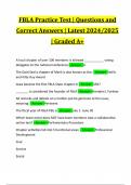 FBLA Practice Test | Questions and Correct Answers | Latest 2024/2025 | Graded A+