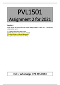 PVL1501 Assignments pack