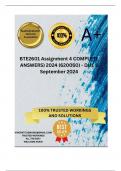 BTE2601 Assignment 4 COMPLETE ANSWERS) 2024 (620050) - DUE 5 September 2024 ; 100% TRUSTED Complete, trusted solutions and explanations. 