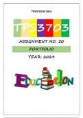 TPS3703 ASSIGNMENT 50 (ENG & GEO) 2024