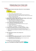 NUR2063 Pathophysiology Exam 1 Study Guide