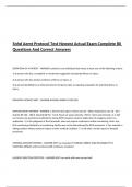 Snhd Aemt Protocol Test Newest Actual Exam Complete 80 Questions And Correct Answers