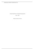 c361.docx    Evidence Based Practice and Applied Nursing Research  Task 1 -XAP1  Western Governors University  QuantitativeArticle  Rostami K, Ghodsbin F.  Effect of yoga on the quality of life of nurses working in intensive care units. randomized control