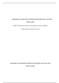 ASSESSMENT OF DECISION SUPPORT SYSTEM  DSS  AND ANALYTICS APPLICATION    ASSESSMENT OF DECISION SUPPORT SYSTEM (DSS) AND ANALYTICS APPLICATION  MMIS 505 Information Analytics and Visualization in Decision Making  Embry-Riddle Aeronautical University  ASSE