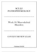 (Nightingale) SCI 225 Pathophysiology - Week 10 Muscoskeletal Disorders - Content Review Exam