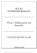 (Nightingale) SCI 225 Pathophysiology - Week 3 Inflammation & Immunity - Content Review Exam