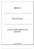 (Fortis) BIO205 - Microbiology - Latest Midterm Exam Review 20242025.