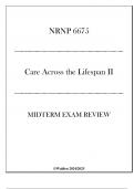 (WU) NRNP 6675 - Care Across the Lifespan II - Midterm Exam Review 20242025.