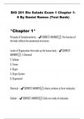 BIO 201 Rio Salado Exam 1 Chapter 1-6 By Daniel Ramos (Test Bank)