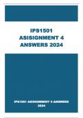 IPS1501 ASISIGNMENT 4 ANSWERS 2024