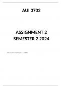 AUI3702 Assignment 2 Semester 22024