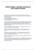 CAIB 4 Chapter 1 Questions and Answers with Complete Solutions.