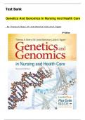 TEST BANK for  Genetics And Genomics In Nursing And Health Care   By: (Theresa A. Beery, M. Linda Workman And Julia A. Eggert)  2nd Edition|| A COMPLETE GUIDE 2024