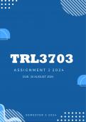 TRL3703 Assignment 2 Semester 2 2024