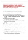 2024 OMVIC FINAL EXAM WITH 300 ACTUAL EXAM  QUESTIONS AND CORRECT VERIFIED ANSWERS /  OMVIC ONTARIO MOTOR VEHICLE INDUSTRY COUNCIL  FINAL EXAM LATEST 2024 (NEWEST!!)