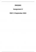 ENG2603 Assignment 3 Due 13 September 2024 (Detailed solution)