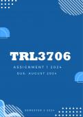 TRL3706 Assignment 1 Semester 1 2024