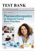 Comprehensive Test Bank for Pharmacotherapeutics for Advanced Practice Nurse Prescribers, 6th Edition by Teri Moser Woo & Wendy L. Wright