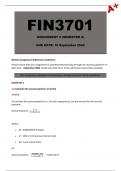 FIN3701 Assignment 2 [Semester 2] 2024 - Due 16 September 2024