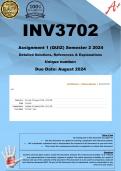 INV3702 Assignment 1 (COMPLETE ANSWERS) Semester 2 2024