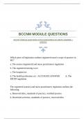 BCCNM MODULE QUESTIONS WITH GUARANTEED ACCURATE ANSWERS |VERIFIED